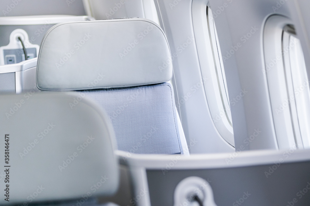 Obraz premium Interior of luxury modern plane
