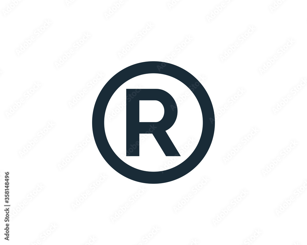 R Letter Register Icon Vector Logo Template Illustration Design R Letter Register Icon Vector Logo Template Illustration Design