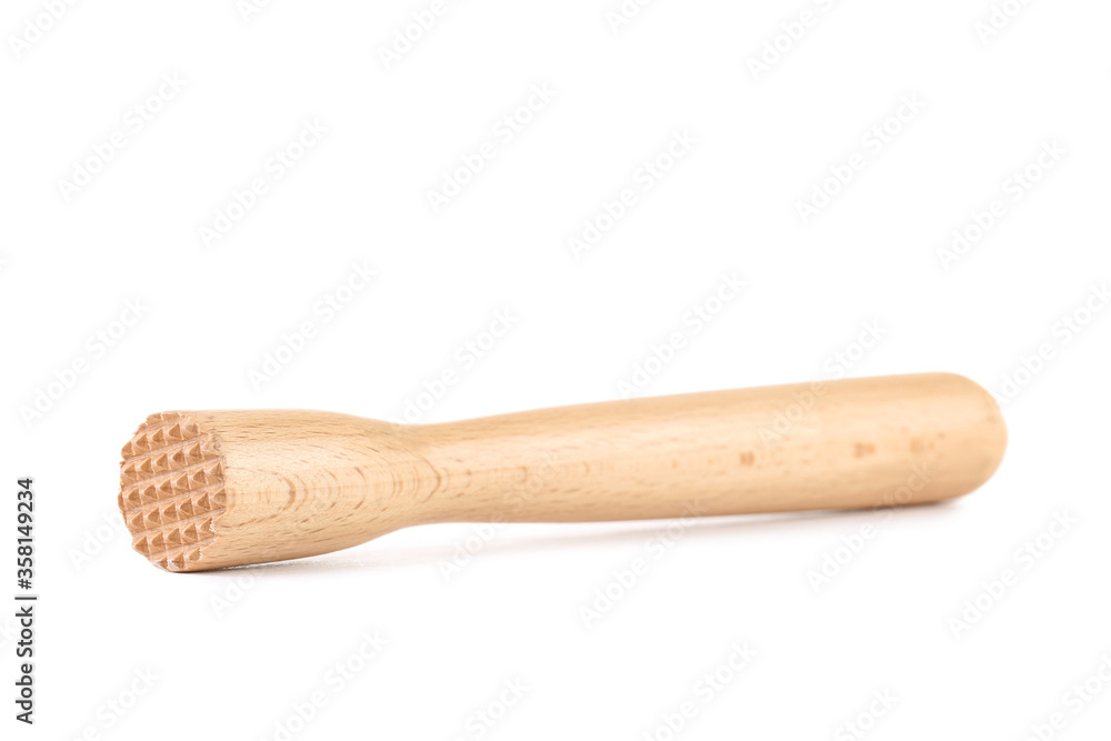 Wooden juicer isolated on white background Wooden juicer isolated on white background