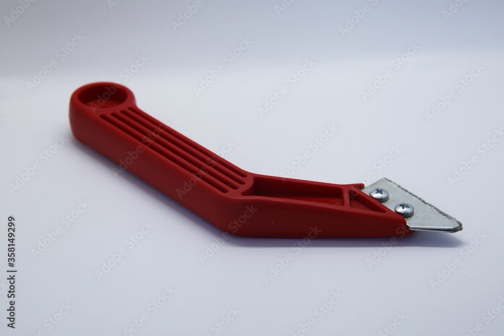 Grout remover or scraper with saw blades to remove grout from the floor or wall Grout remover or scraper with saw blades to remove grout from the floor or wall