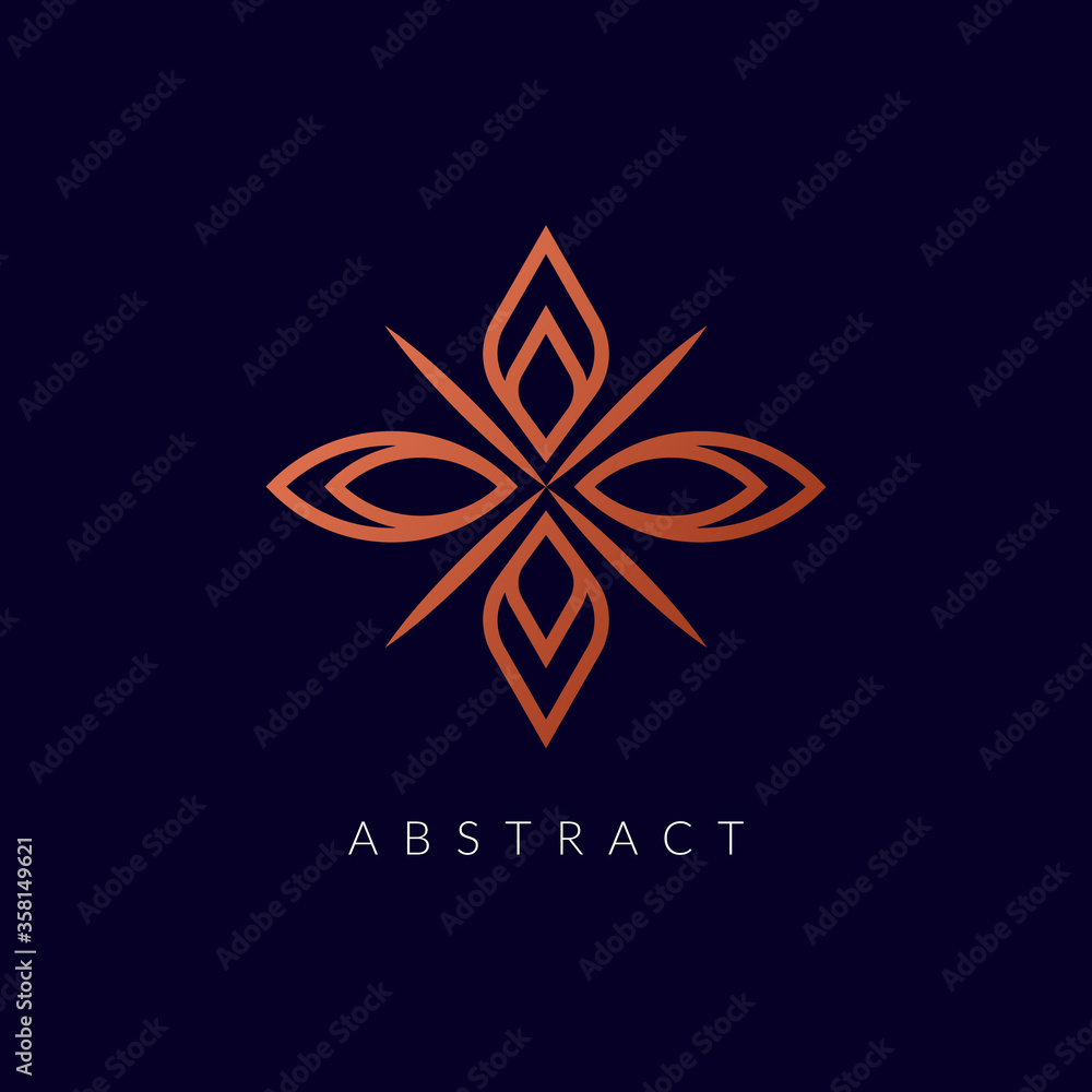 Floral Luxury Logo for Fashion jewelry cosmetics, stores Company icon design element. Floral Luxury Logo for Fashion jewelry cosmetics, stores Company icon design element.