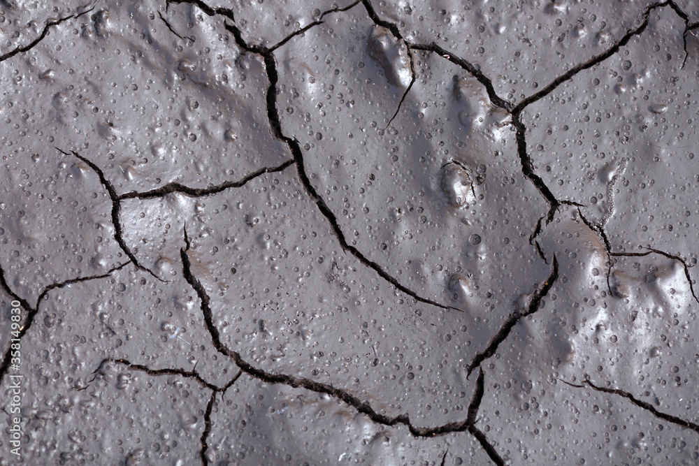 Obraz premium Dry cracked ground