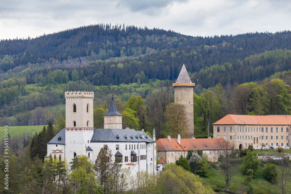 Rozmberk nad Vltavou castle in Southern Bohemia, Czech Republic Rozmberk nad Vltavou castle in Southern Bohemia, Czech Republic