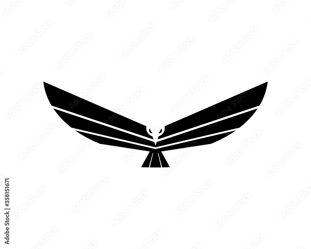Eagle with black colors Eagle with black colors
