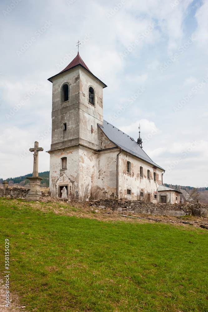 Church of st. Jan Nepomucky, Bartosovice v Orlickych horach, Czech Republic