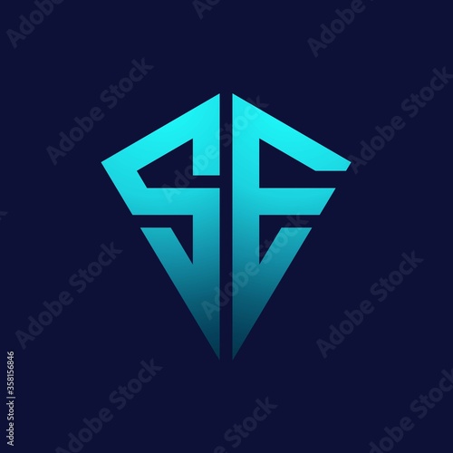 SE initial logo monogram designs modern templates