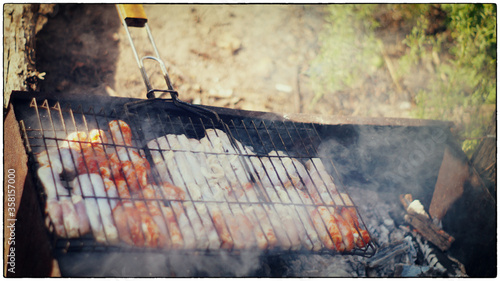 barbecue on the grill