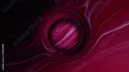 Red color paint ink drops in water slow motion art background. abstract wallpers photo