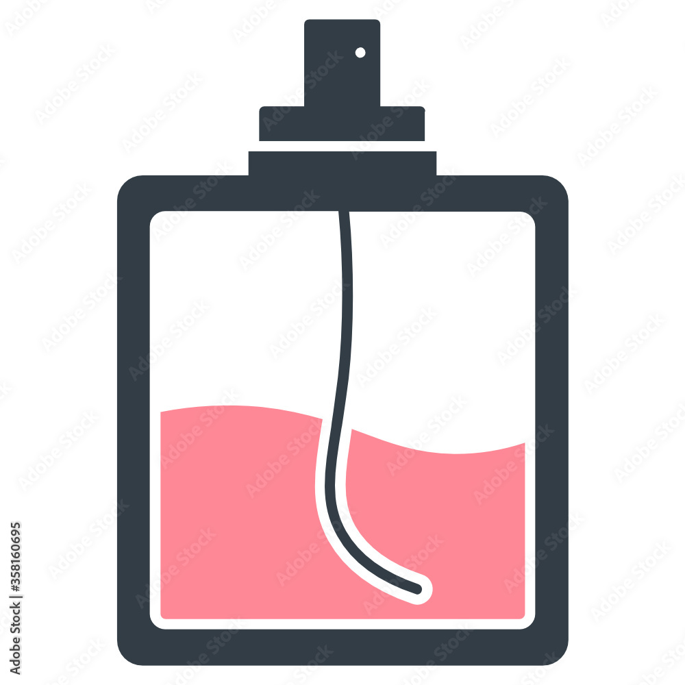 Fototapeta premium fragrance perfume bottle vector icon design