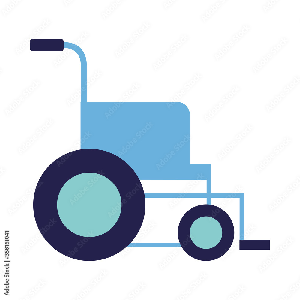 Isolated medical wheelchair vector design Isolated medical wheelchair vector design