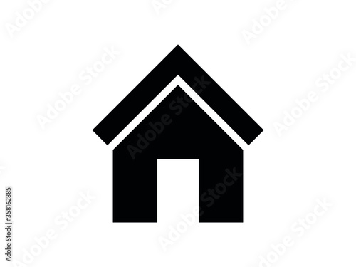 Home icon. House vector illustration EPS10. Real estate concept © Vitaliy