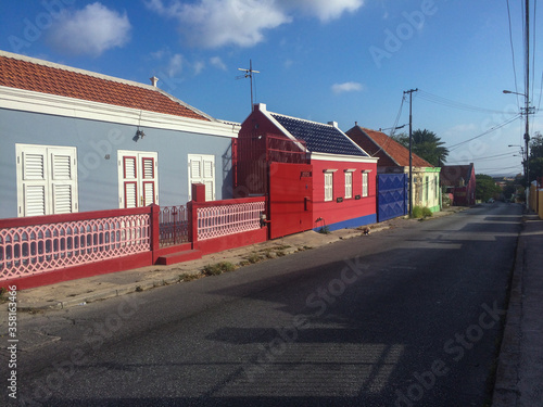 Fototapeta Naklejka Na Ścianę i Meble -  Curacao, Caribbean - Jan 2015
the island was named the Top Cruise Destination in Southern Caribbean, based on comments from cruise passengers who rated the downtown area, food and shopping 