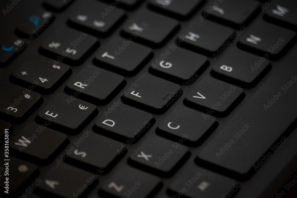 computer keyboard close up