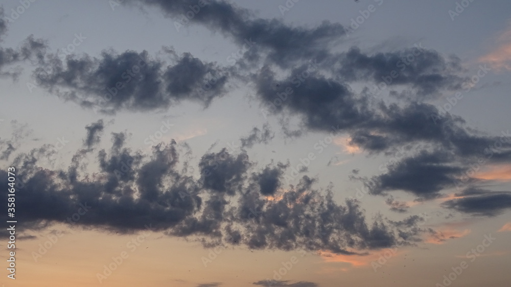 sunset over the mountains