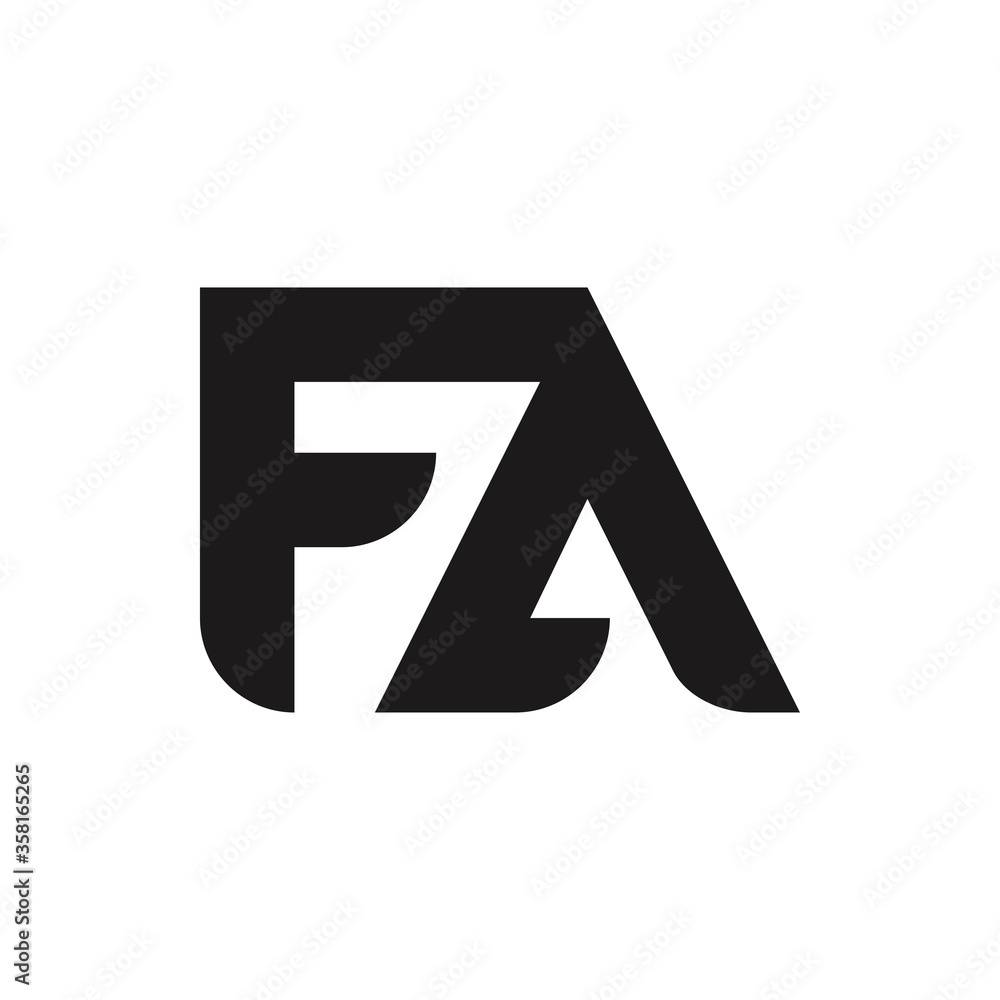 FA Letter Logo Design With Simple style FA Letter Logo Design With Simple style