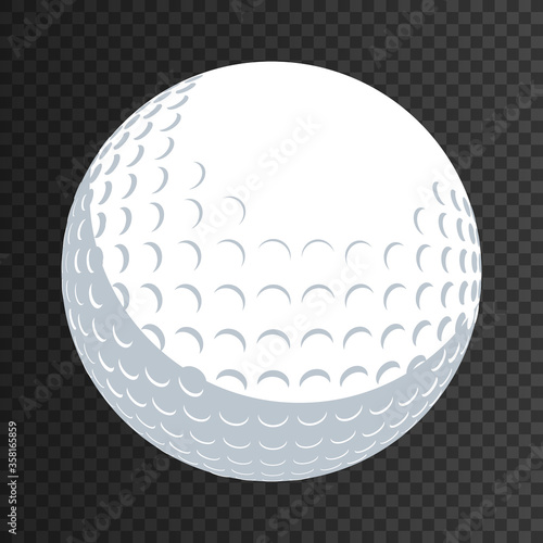 Golf ball isolated eps 10 template