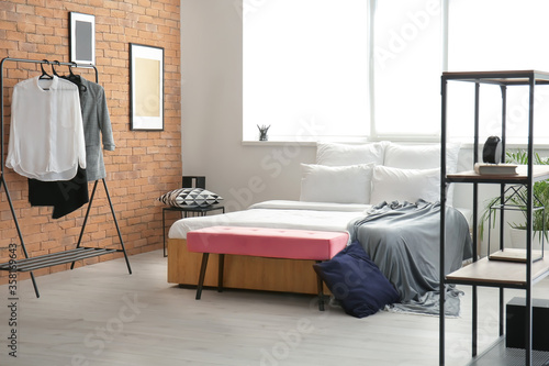 Stylish interior of modern bedroom © Pixel-Shot