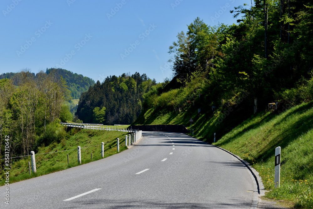 Landschaftsidylle im Appenzellerland in der Schweiz 7.5.2020