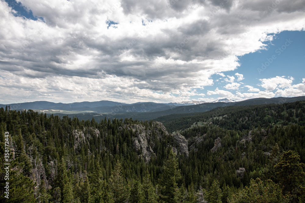 Mountainous Forrest on a Cloudy Day Mountainous Forrest on a Cloudy Day