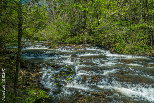Fototapeta Naklejka Na Ścianę i Meble -  Tumbling waters trail in Ellijay, Georgia