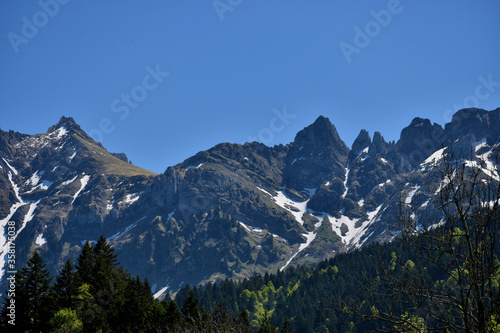 Alpstein Gebirgskette in der Ostschweiz 7.5.2020