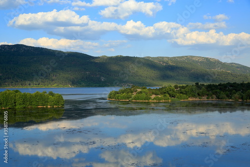 Lake Kovada, is located in Turkey's Isparta. It is a very shallow lake. There is a wealth of unique flora and diversity of wildlife.