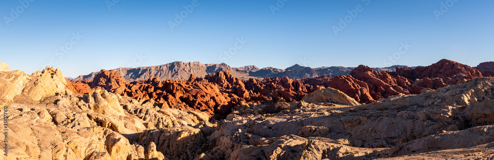 Beautiful multi-colored rocks and amazing texture in Nevada's Valley of Fire