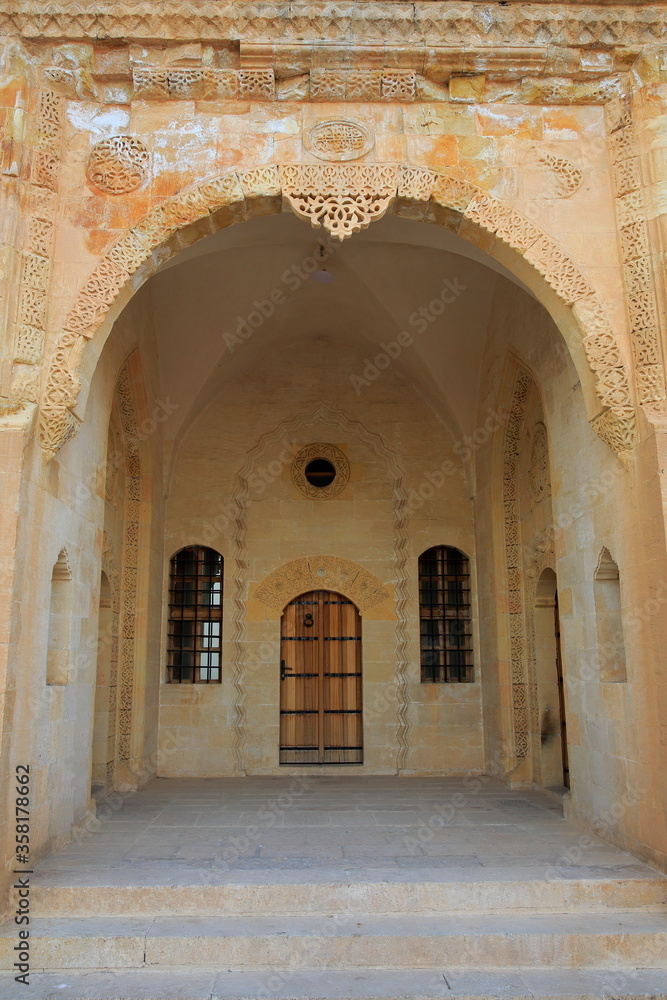 Old city Mardin. Turkey - In the old mardin houses, the art of stonemasonry and entrance doors are very beautiful.