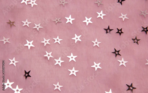 stars on a pink background
