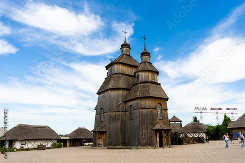 
Wooden church of the Cossacks photo