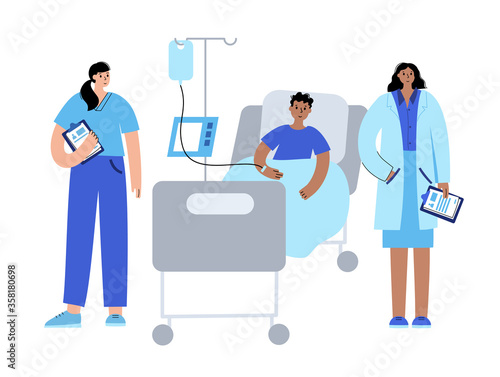 Clinic and doctor concept
