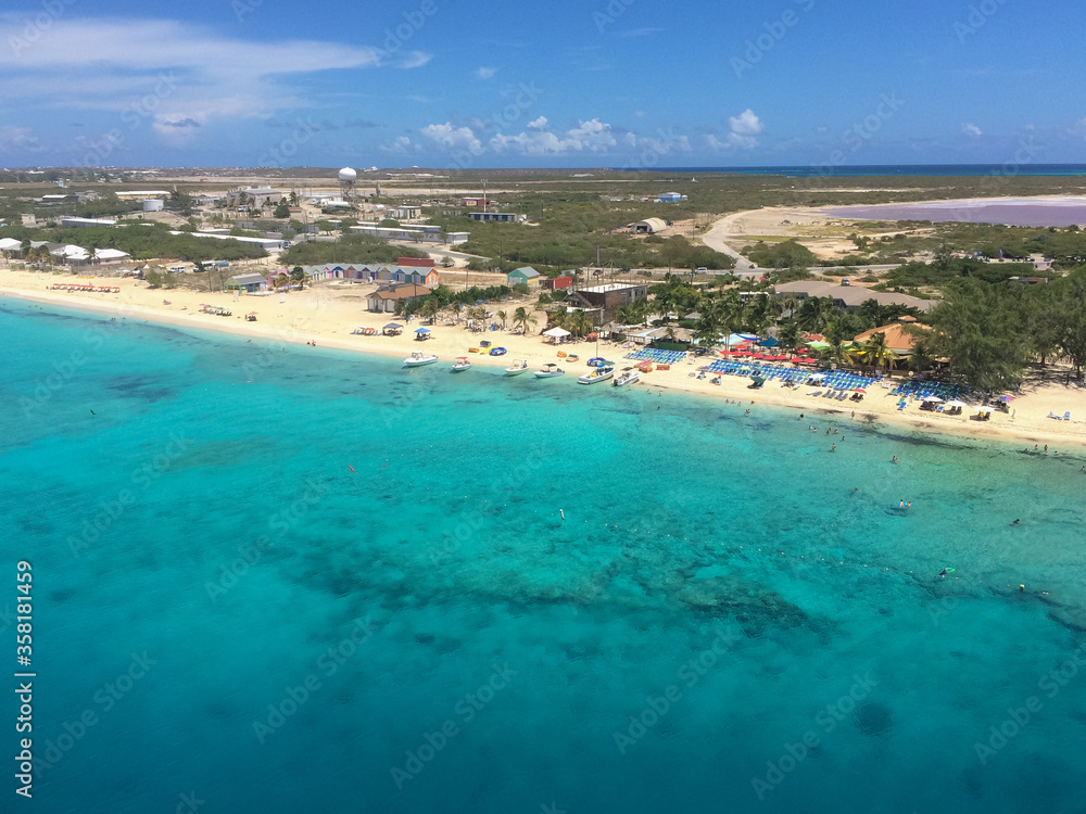 Grand Turk, Turks and Caicos Islands / Caribbean - Oct , 2015
Landscape View of the southwestern beach at Grand Turk, next to the cruise ship dock