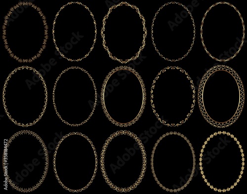 golden frames 
