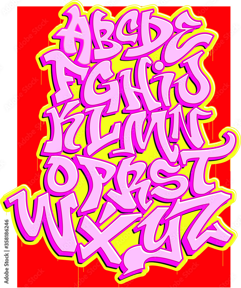 Street Based Graffiti Font / Alphabet Street Based Graffiti Font / Alphabet