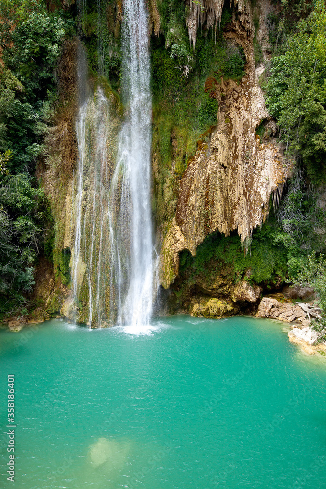 Cascade de Sillans (also written as Sillans la cascade) is one of the most beautiful waterfalls in France