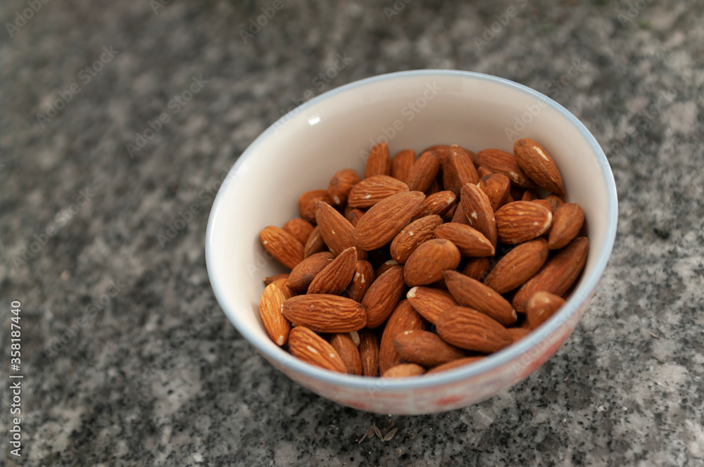 almonds in a bowl almonds in a bowl