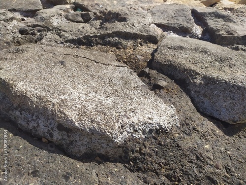 Stones in the beach photo