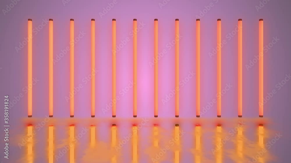 Light sticks display of color full lights changing at night time. Light sticks display of color full lights changing at night time.