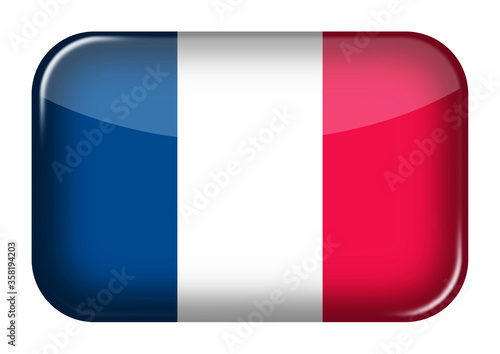 Free Download France web icon rectangle button with clipping path - GFXLoad