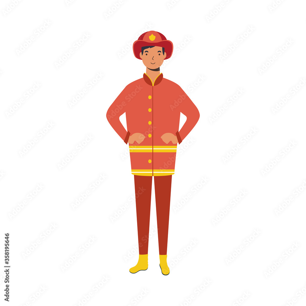 firefighter man worker vector design firefighter man worker vector design
