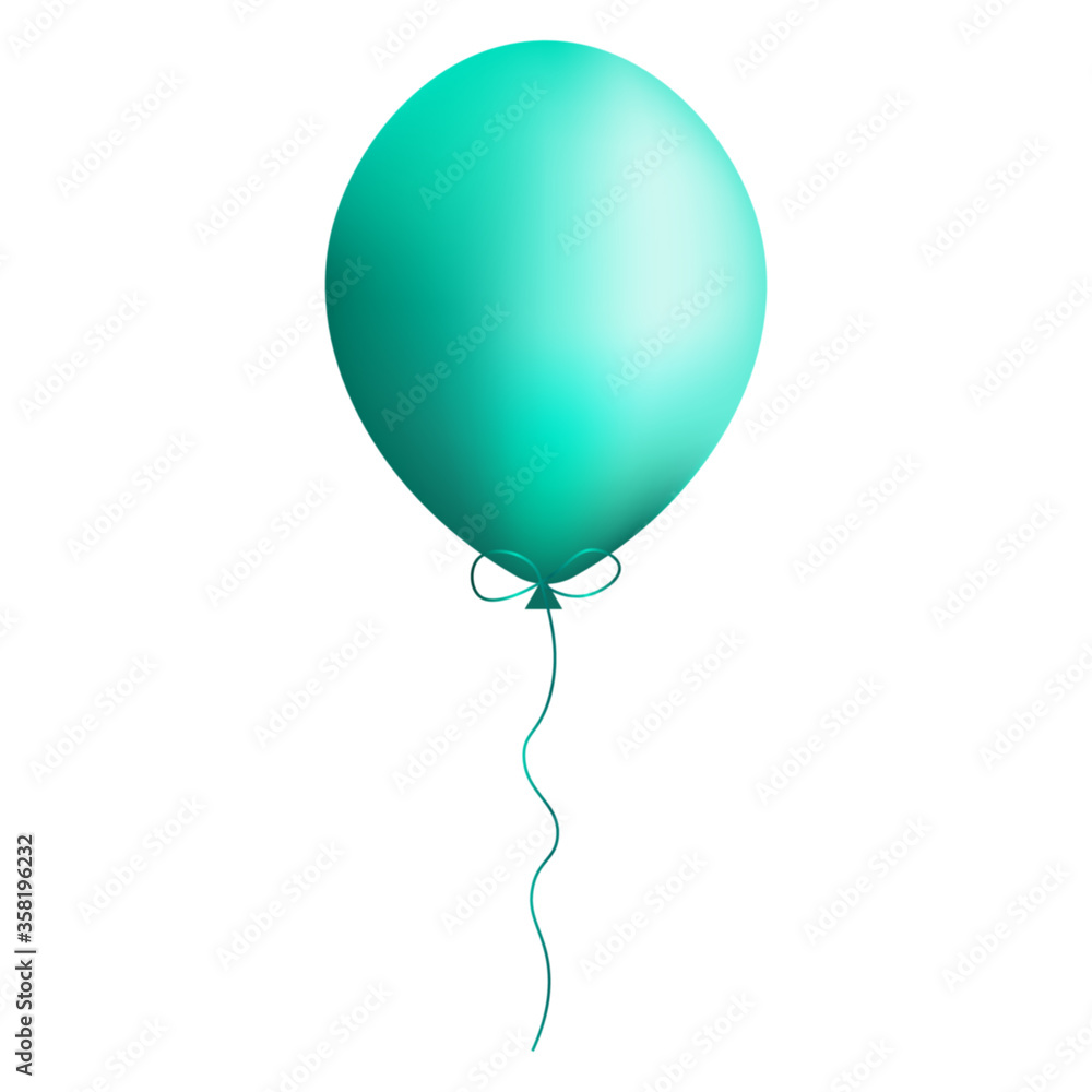 Balloon with ribbon and bow, vector illustration. Balloon with ribbon and bow, vector illustration.