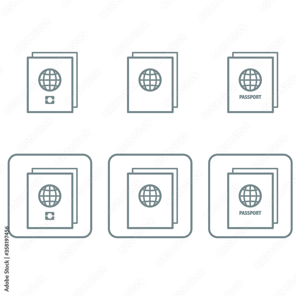 passport icon isolated on white background from airport style. passport icon trendy and modern passport symbol for logo, web, app, UI. passport icon simple sign. passport icon isolated on white background from airport style. passport icon trendy and modern passport symbol for logo, web, app, UI. passport icon simple sign.