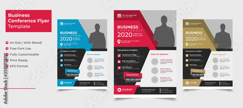 Creative And Clean Business Conference Flyer Template