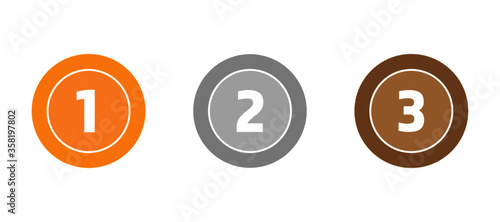 medal icon on white background - medal icon trendy and modern medal symbol for logo, web, app, UI. Ranking, popularity, customer satisfaction, competition concept