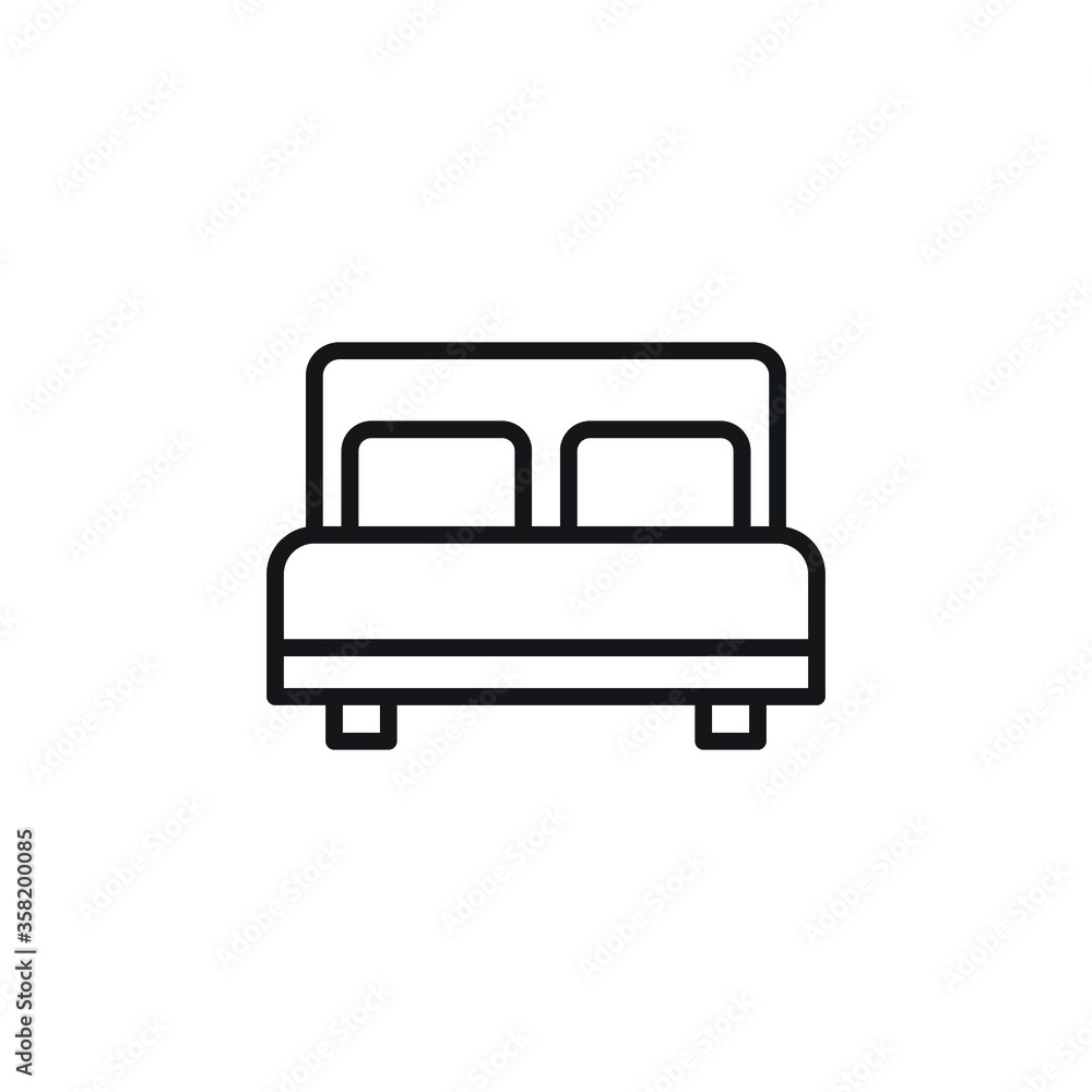 bed icon vector sign logo bed icon vector sign logo