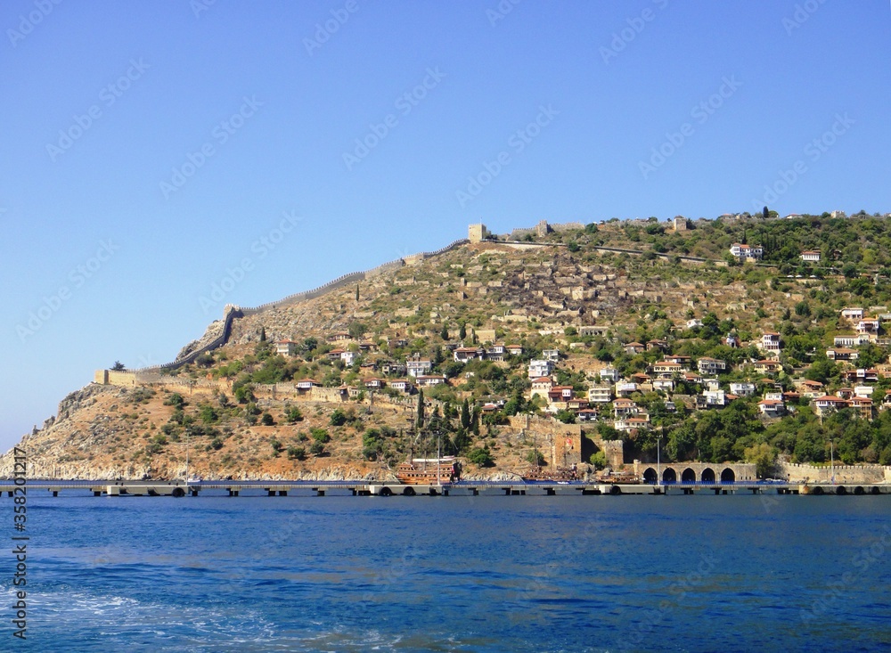 view of the coast of the mediterranean sea