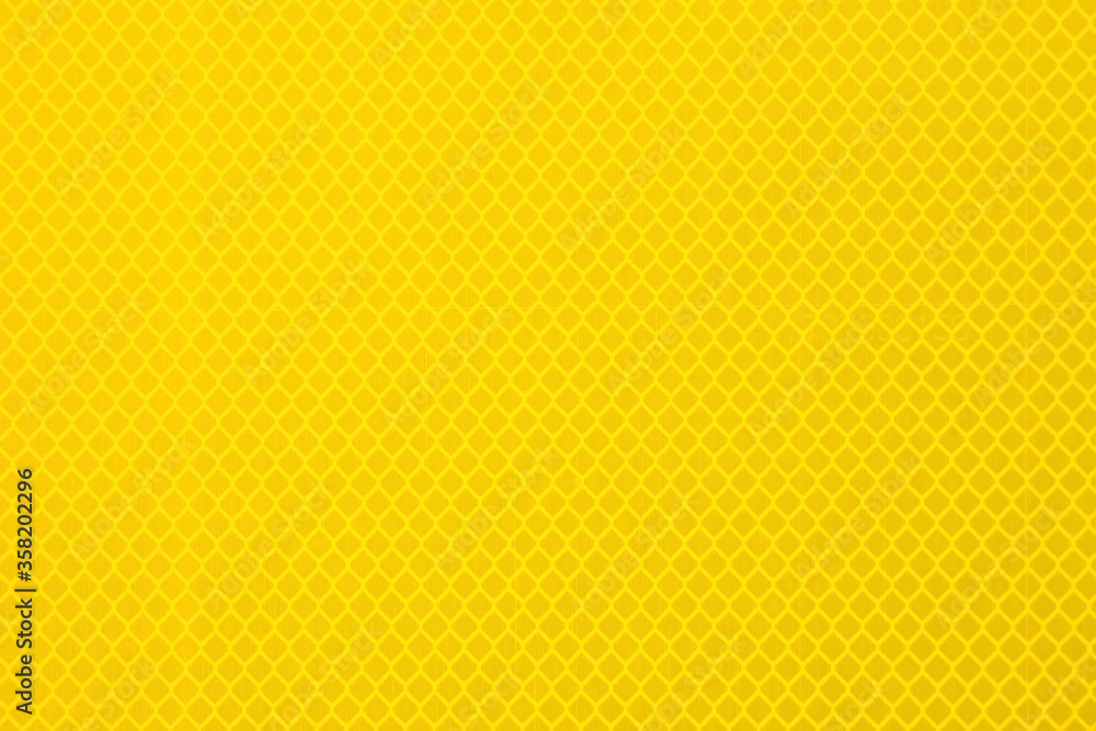 Plakat The yellow background pattern of curving symbols is perfect