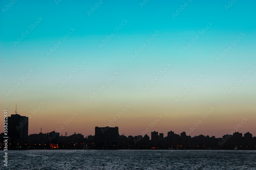 sunset over the city
Alexandria,Egypt