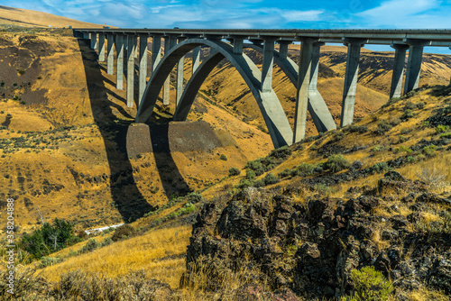 FRED G REDMON MEMORIAL BRIDGE OR SELAH CREEK BRIDGE. photo