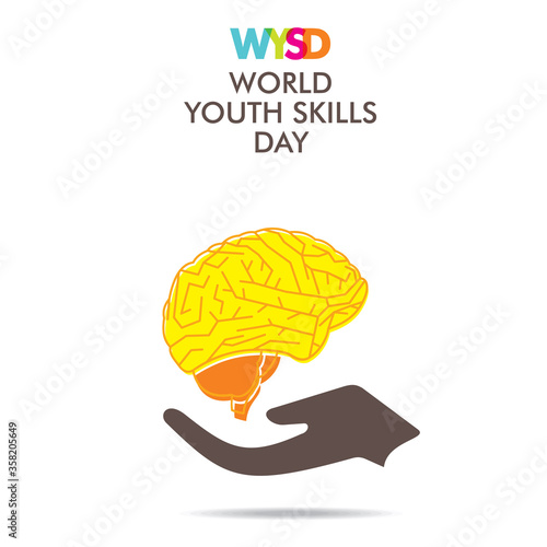 world youth skills day poster or banner design